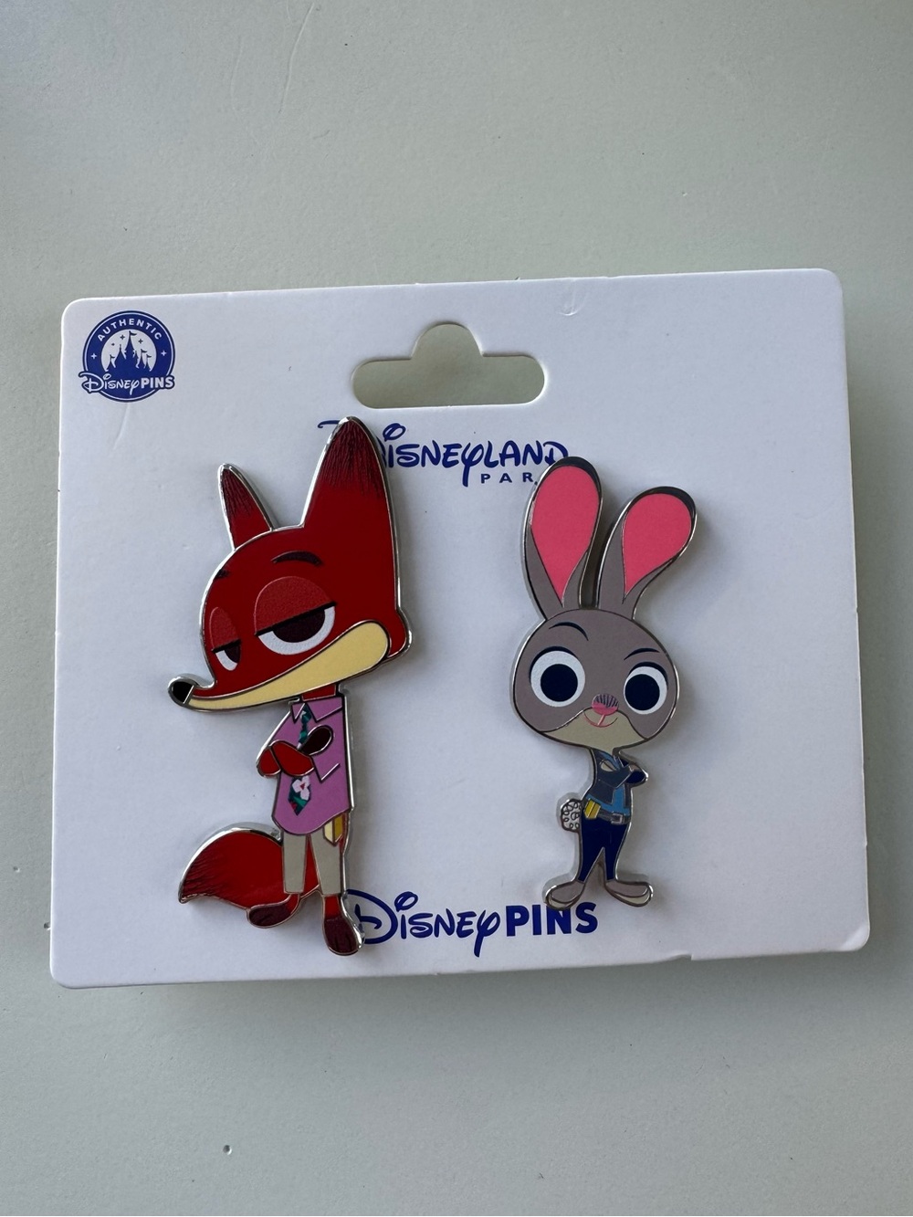 Disney Disneyland Paris Zootopia 2 Judy Hopps & Nick Wilde Pin Set